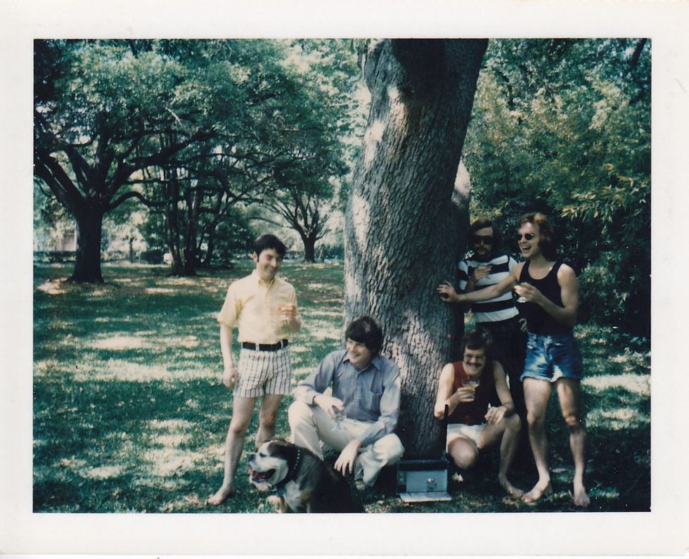 photo gallery Polaroids spanning from 1964 to 1991 documenting Houston male throuple John Jay Hollenburger Arthur Slaughter Gary Grether aka JAG and their social circle