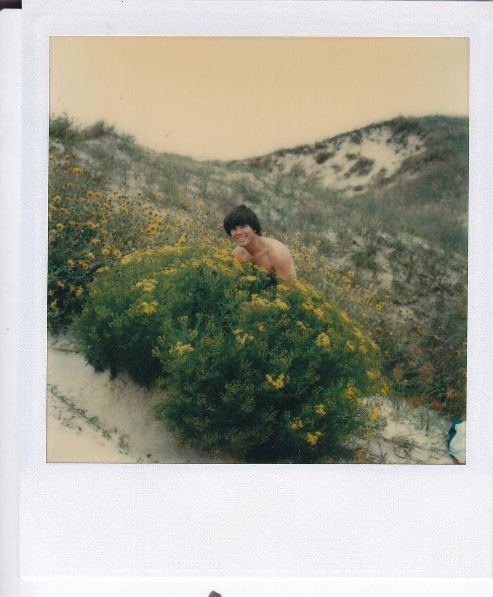 photo gallery Polaroids spanning from 1964 to 1991 documenting Houston male throuple John Jay Hollenburger Arthur Slaughter Gary Grether aka JAG and their social circle