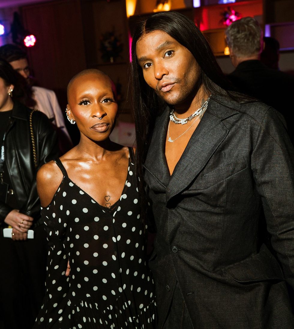 photo gallery queer photographer Roland Fitz Out100 2024 party pics Cynthia Erivo and Law Roach