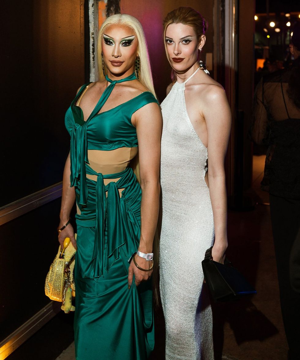 photo gallery queer photographer Roland Fitz Out100 2024 party pics Nymphia Wind and Gigi Goode