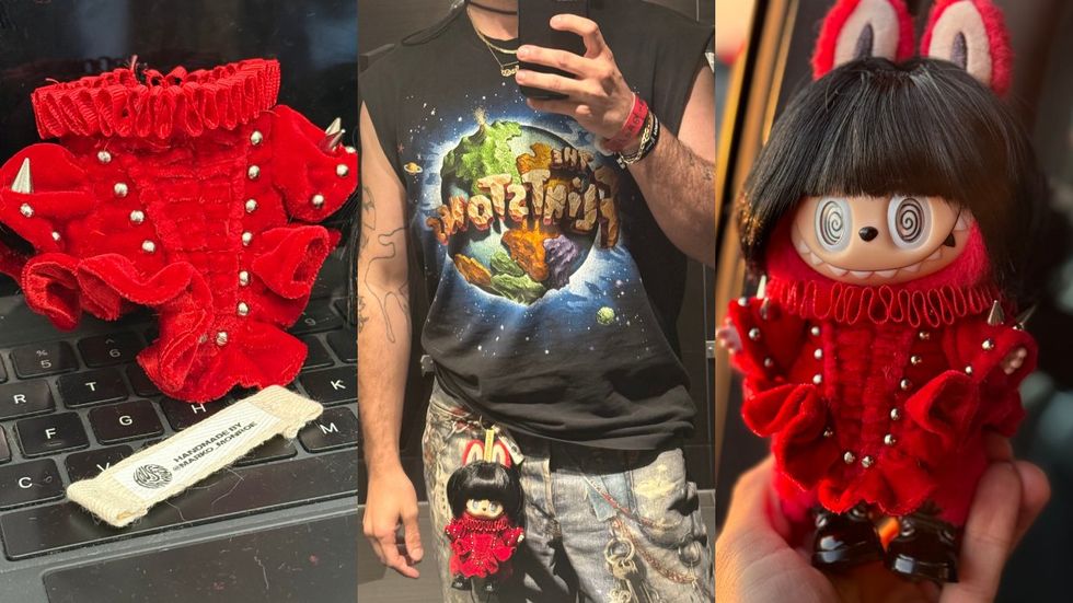 Photos of the custom Labubu made for Lady Gaga by Marko Monroe