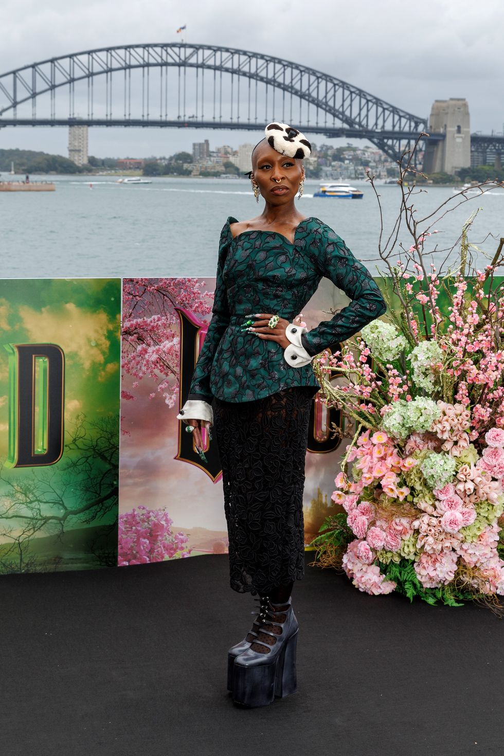 Pictures of queer actress Cynthia Erivo on the 'Wicked' press tour.