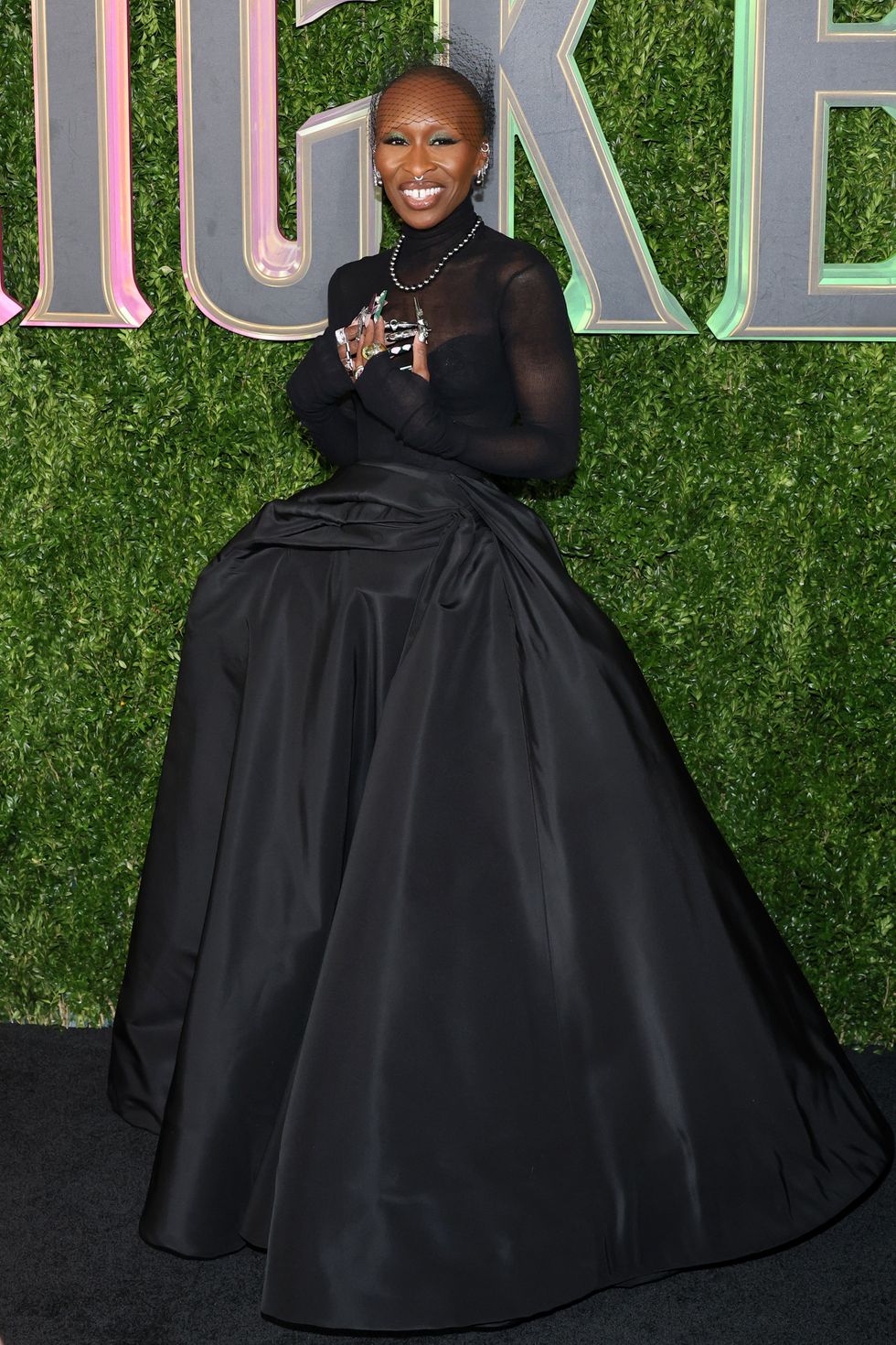 Pictures of queer actress Cynthia Erivo on the 'Wicked' press tour.