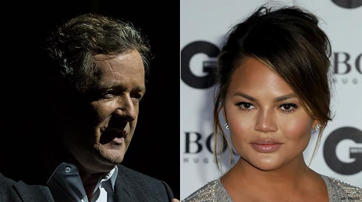 Piers Morgan accuses Chrissy Teigen of transphobic tweets.