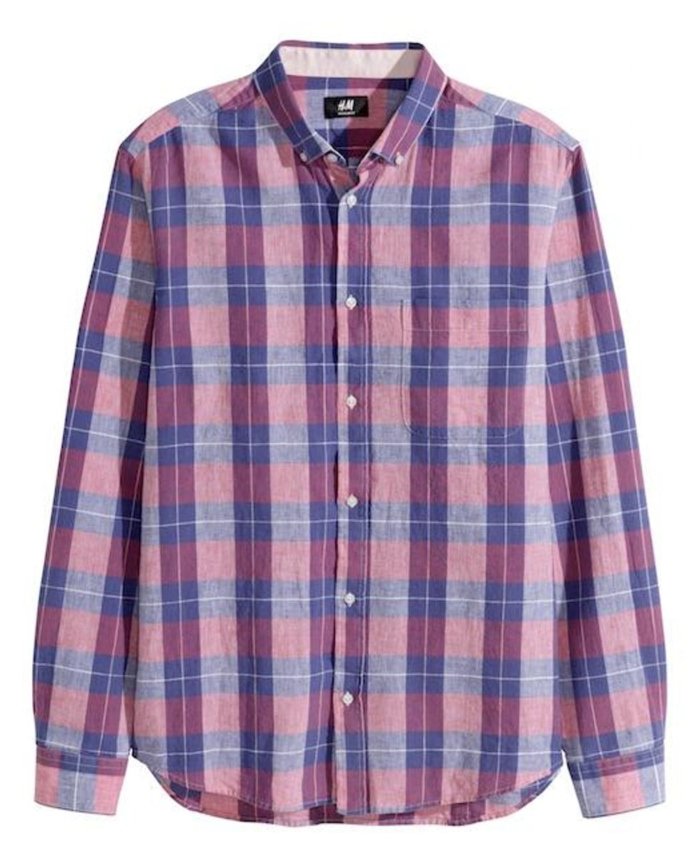 Plaid Poplin Shirt