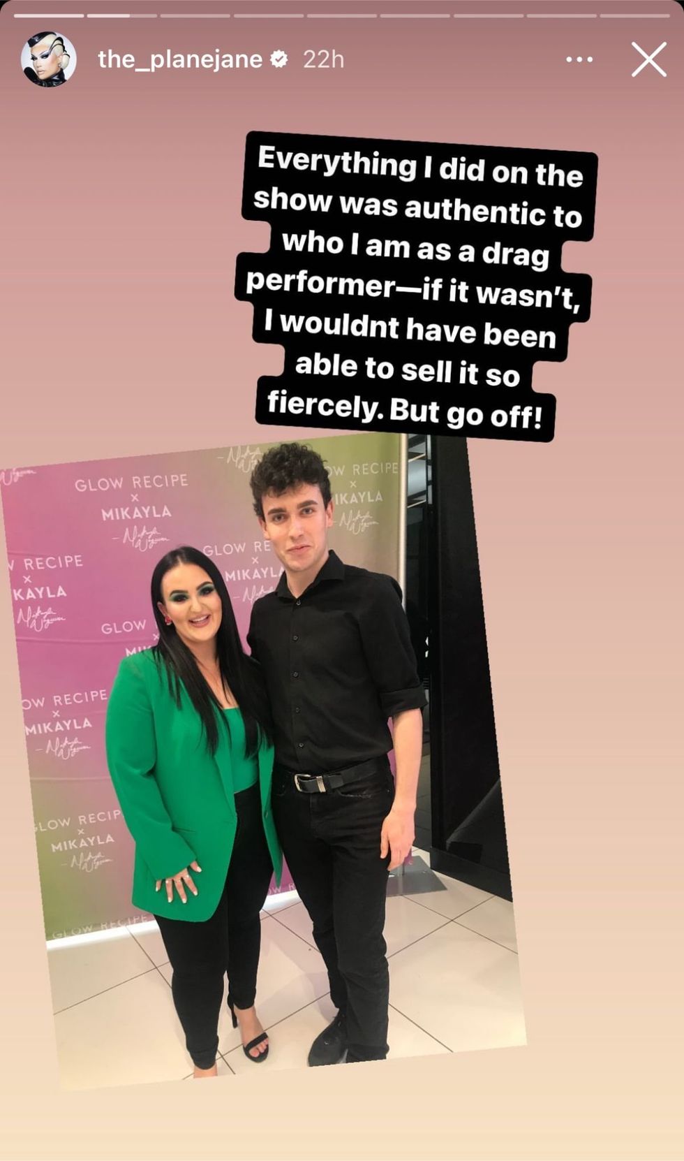 Plane Jane via Instagram stories