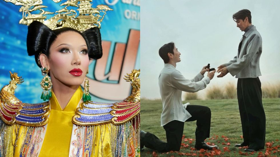 Plastique Tiara at the grand premiere of RuPaul's Drag Race All Stars 9; Photo of Plastique Tiara getting engaged