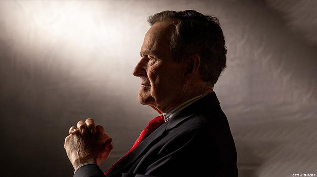 Portrait of George HW Bush