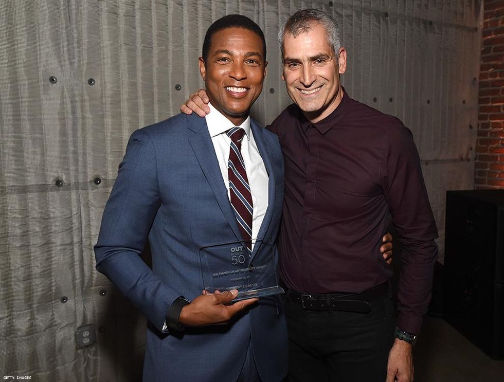 Power 50 Honoree Don Lemon and OUT Editor in Chief Aaron Hicklin