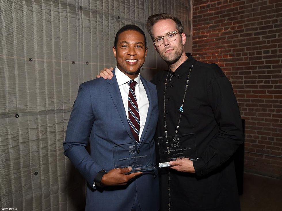 Power 50 Honorees Don Lemon and Justin Tranter, Recipients of The Power of Authenticity and The Power of Originality awards