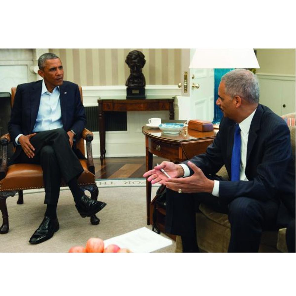 President Barack Obama and Attorney General Eric Holder stop defending DOMA
