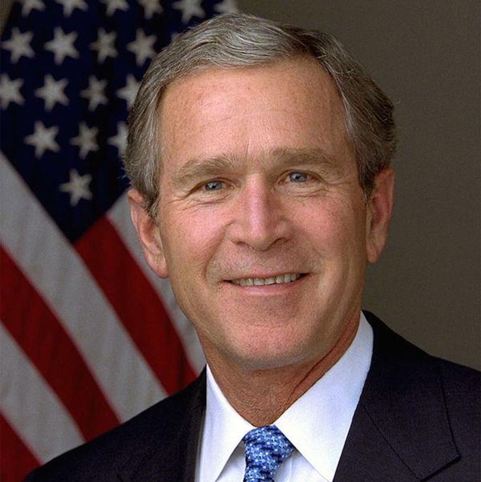 President George W. Bush calls for constitutional ban on same-sex marriage