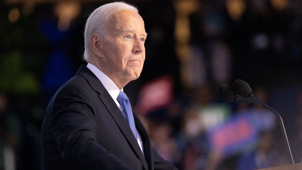 President Joe Biden at the Democratic National Convention in August