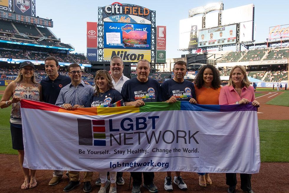 Pride Night organizers and friends