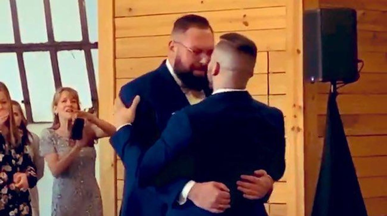 Pro wrestler gets married.