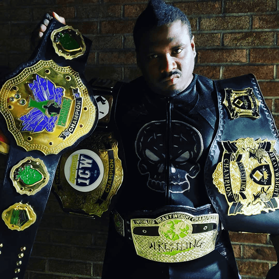 Pro wrestler Mr. Grim was one of seven celebrities to come out as pansexual in 2021