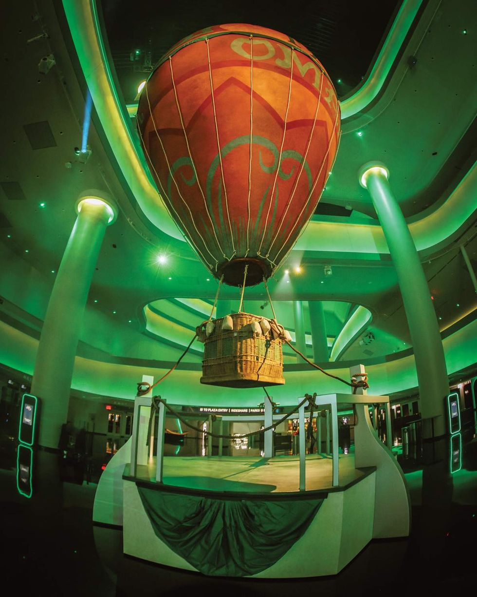 Professor Marvel\u2019s balloon in the Sphere atrium