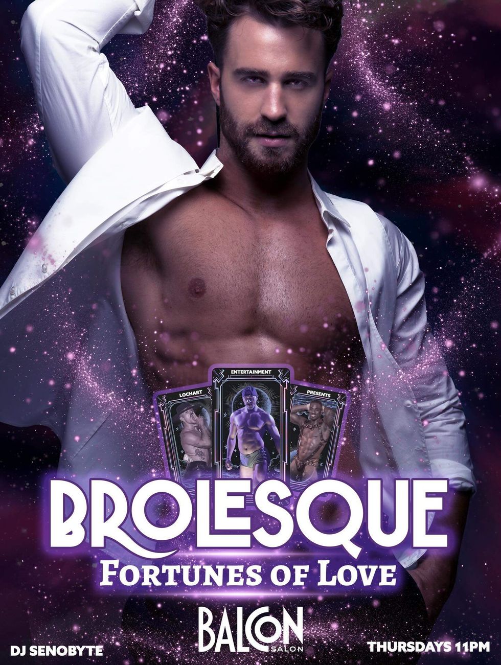 Promotional image of Brolesque: Fortunes of Love at Balcon Salon in New York City