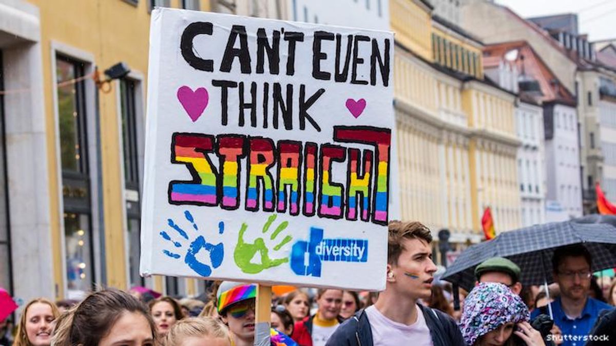 Protest in Germany's Straight Pride