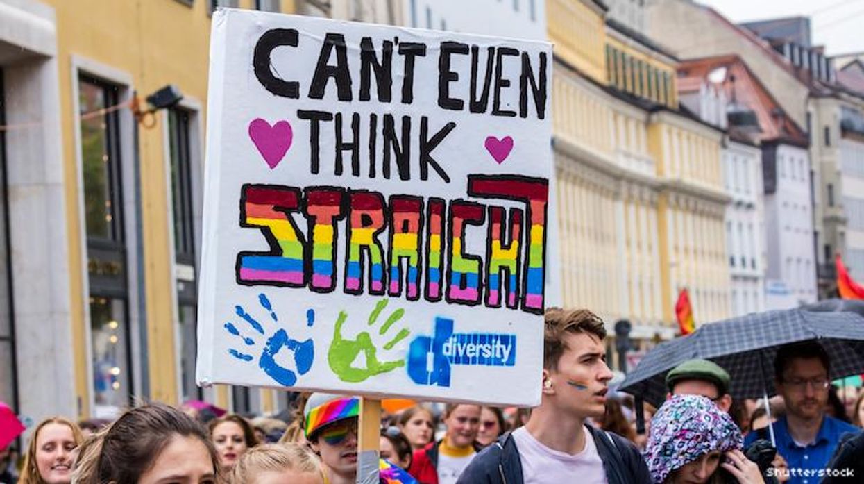 Protest in Germany's Straight Pride