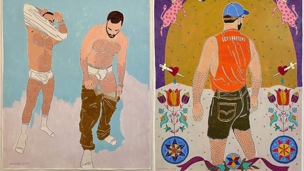 queer artist Sedgwick Guth artwork in the show titled Someday I May Know You Very Well at LA Artbug