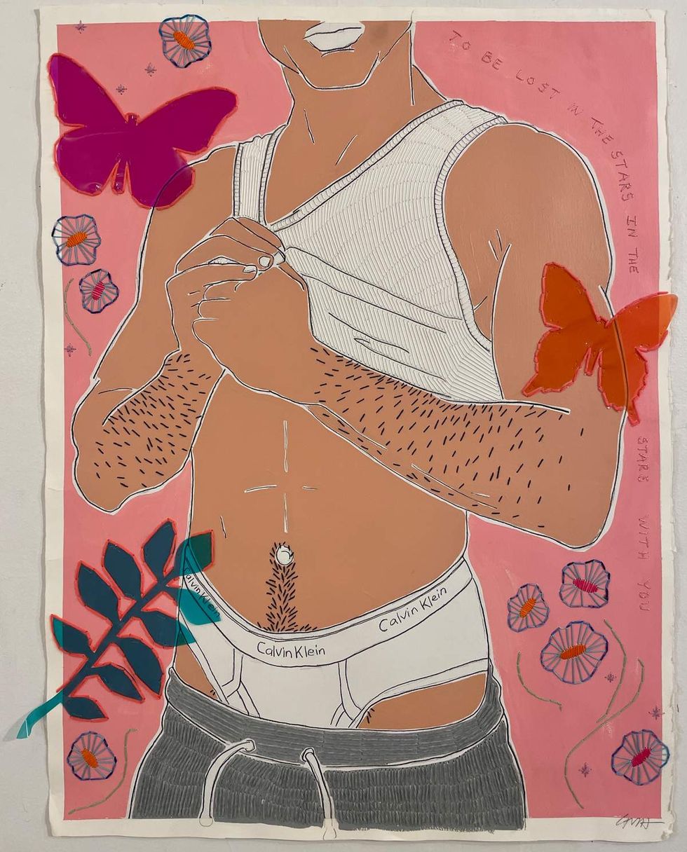 queer artist Sedgwick Guth artwork in the show titled Someday I May Know You Very Well at LA Artbug