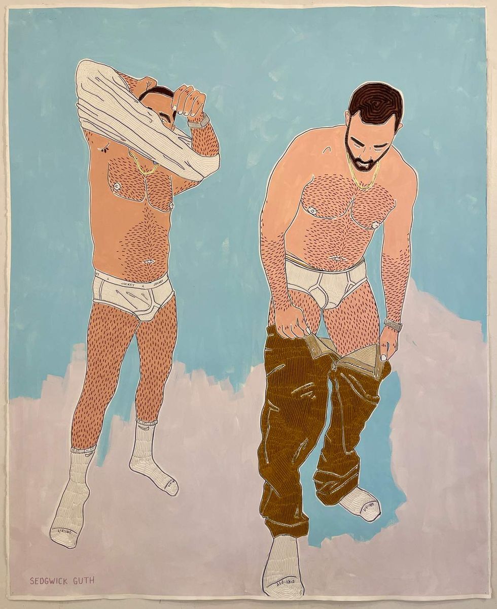 queer artist Sedgwick Guth artwork in the show titled Someday I May Know You Very Well at LA Artbug