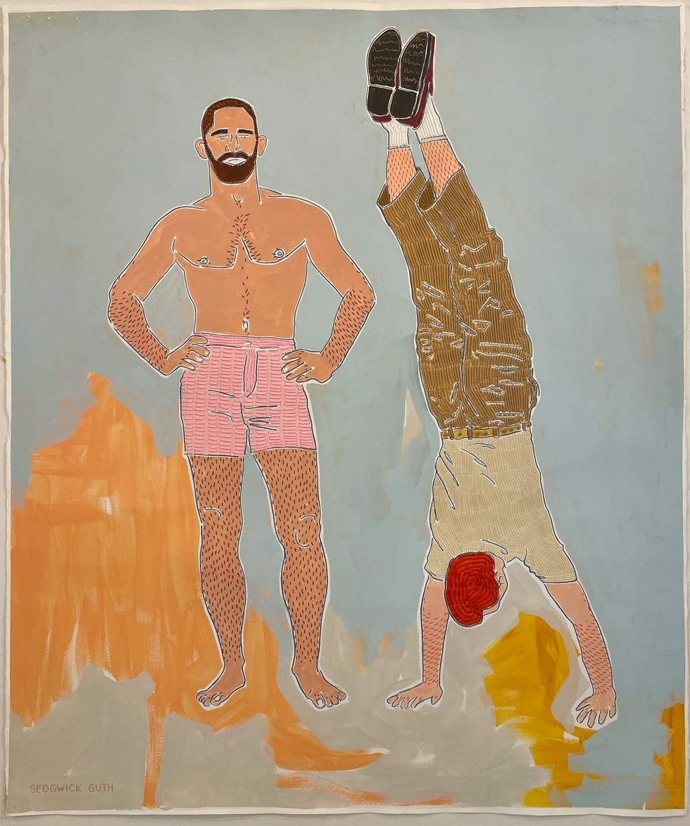 queer artist Sedgwick Guth artwork in the show titled Someday I May Know You Very Well at LA Artbug