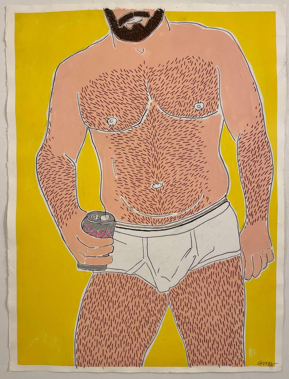 queer artist Sedgwick Guth artwork in the show titled Someday I May Know You Very Well at LA Artbug