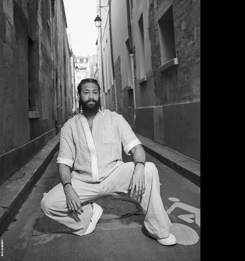 Queer bohemia is revied in Fendi's mens and womens spring summer 2021 collection, shot on location in Pairs by photographer Nicolas Wagner with art direction by Ben Ward