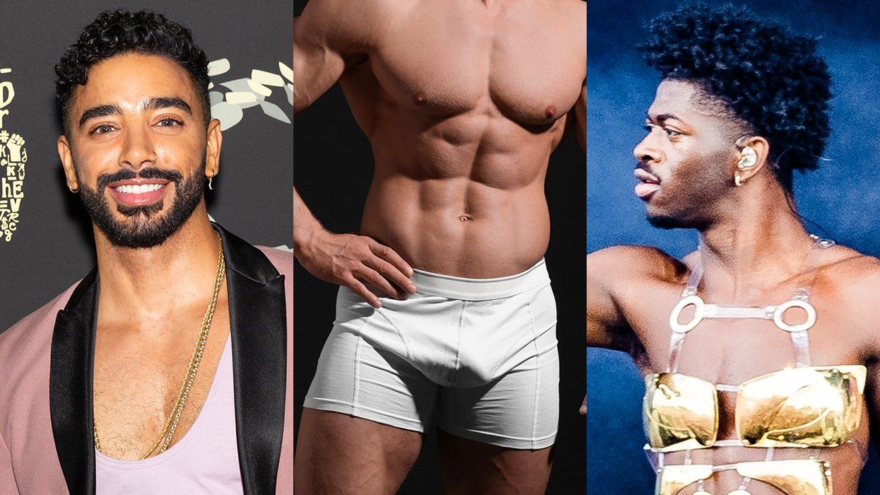 queer celeb Laith Ashley sexy man boxer briefs Lil nas x