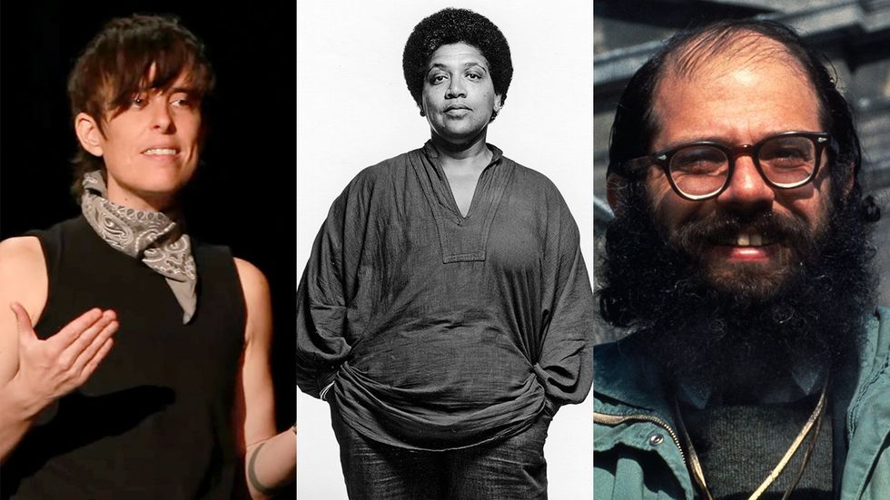 Queer Poets including Andrea Gibson Audre Lorde Allen Ginsberg