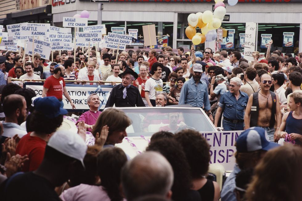 Quentin Crisp at Pride 1982