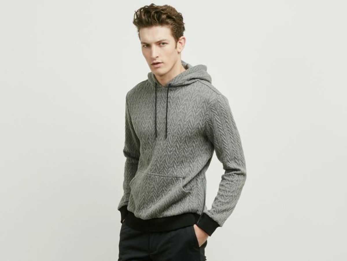 Quilted Hoodie Kenneth Cole