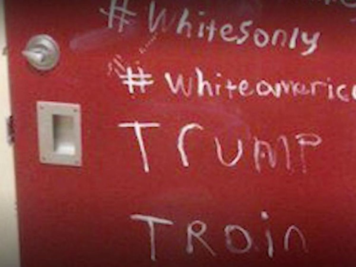 Racial slurs rise America Trump schools college campuses