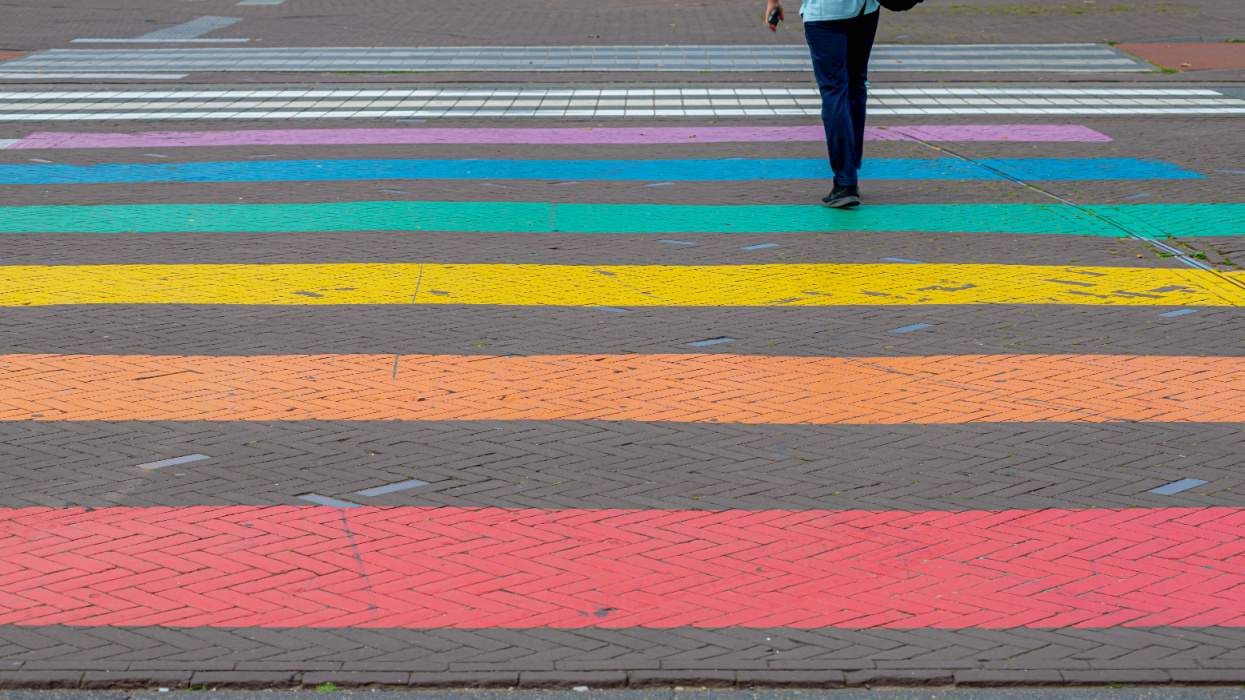 Rainbow crosswalk