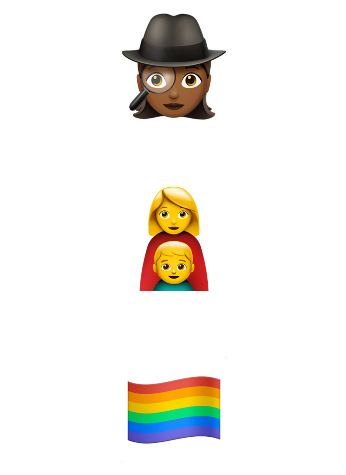 Rainbow emoji Apple