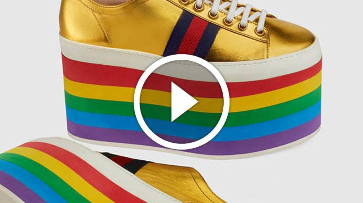 Rainbow-Themed Gucci Sneaks Take Pride Gear to New Heights