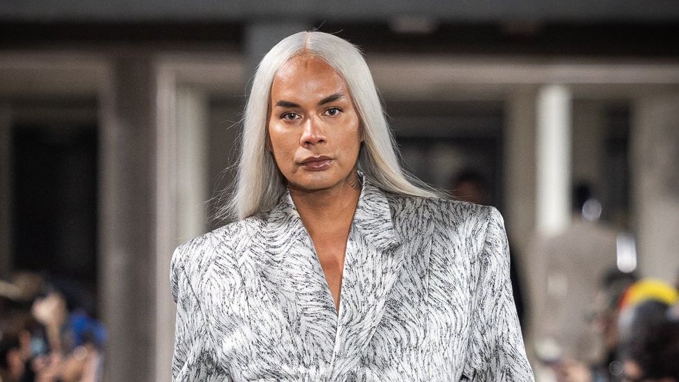 Raja aka Sutan Amrull walking the LGN Fall-Winter 2024-2025 fashion show