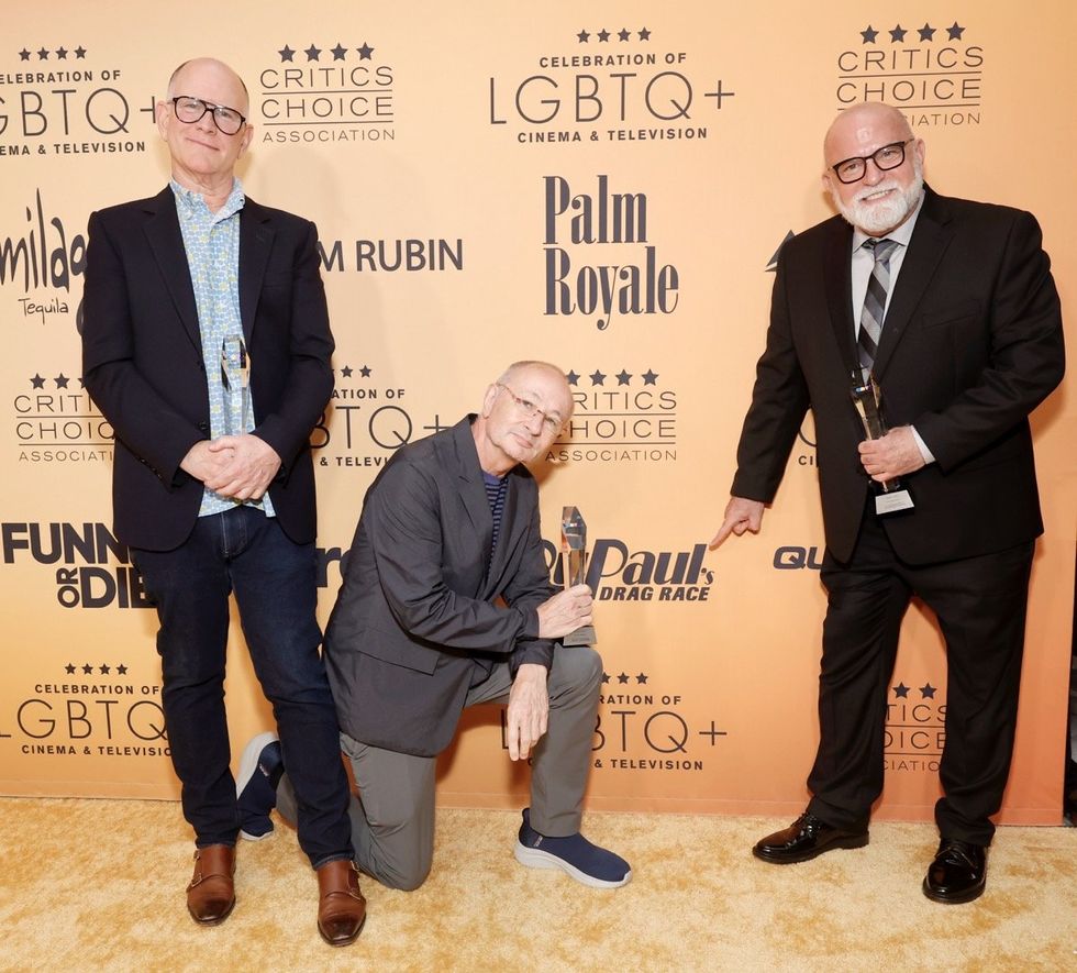 Randy Barbato, Fenton Bailey and Tom Campbell at the Critics Choice Association's Inaugural Celebration of LGBTQ+ Cinema & Television