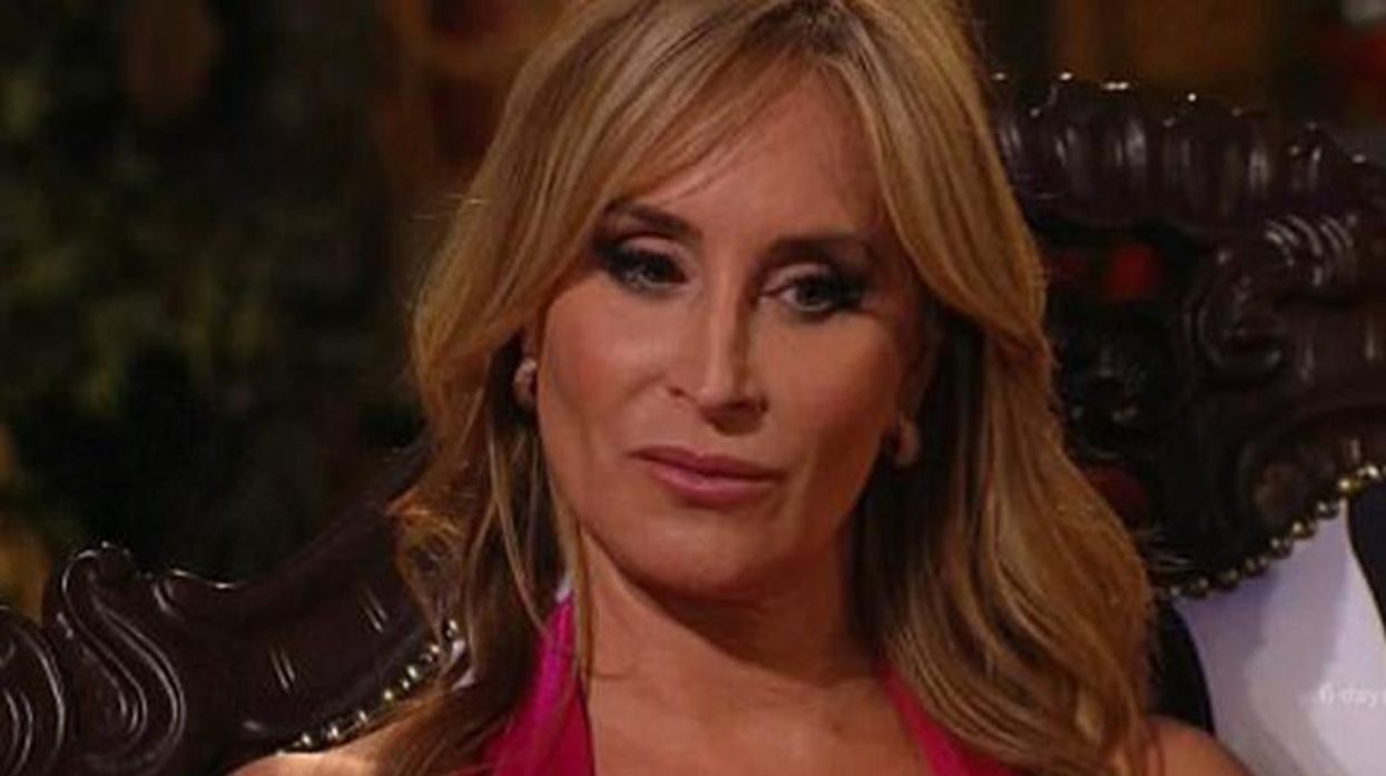 Real Housewife Sonja Morgan Has a Wardrobe Malfunction During Cabaret