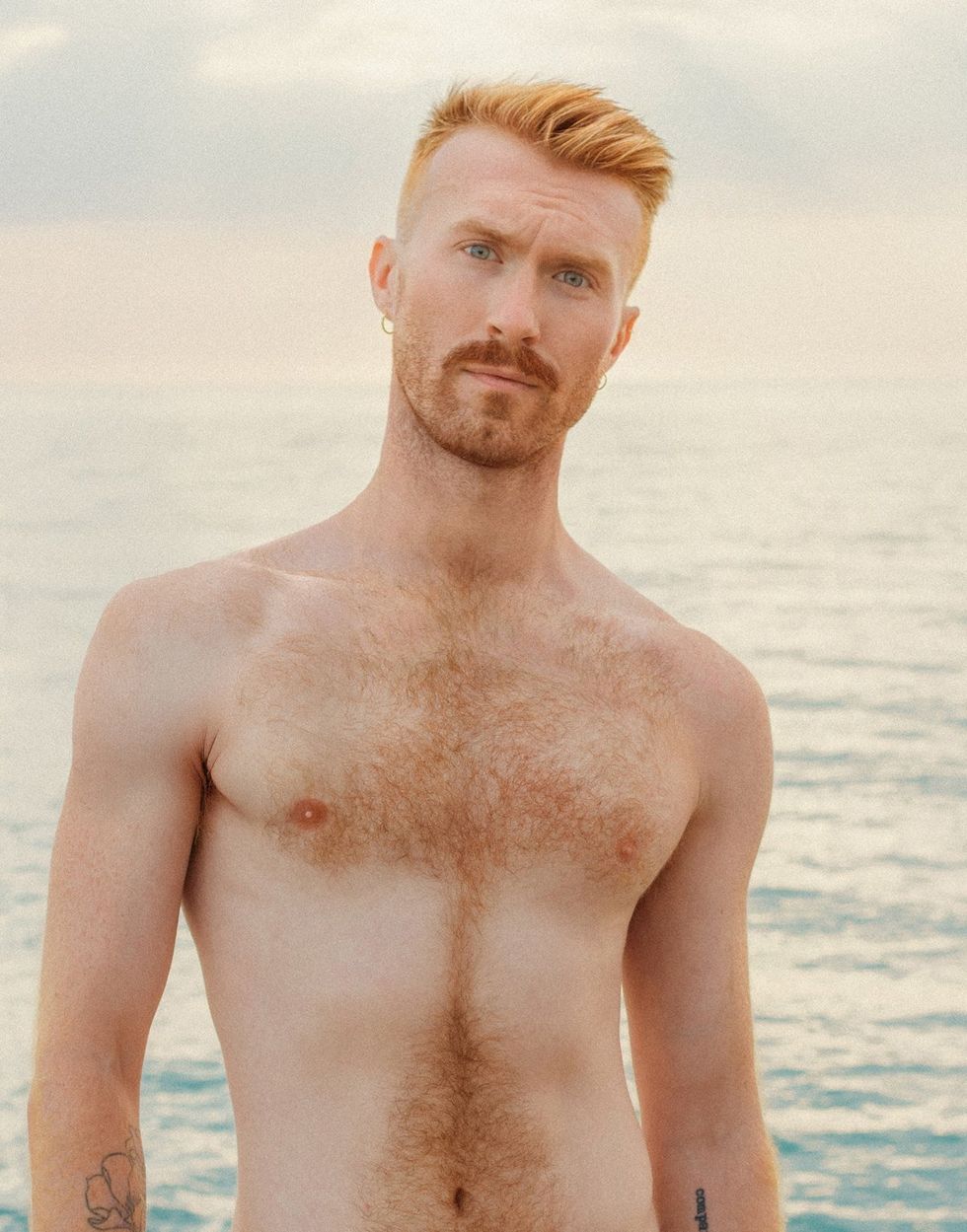 Red Hot XXL 2026 Palm Springs California features attractive red headed men posing for a calendar book of sexy people called gingers