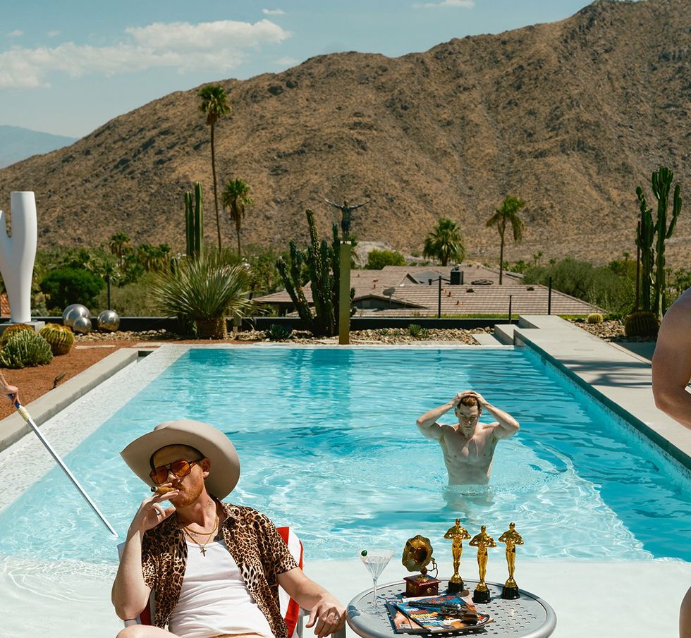 Red Hot XXL 2026 Palm Springs California features attractive red headed men posing for a calendar book of sexy people called gingers