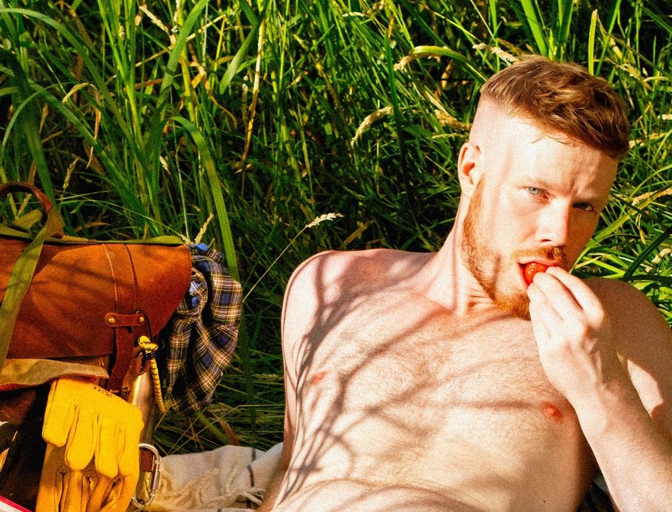 Red Hot XXL 2026 Palm Springs California features attractive red headed men posing for a calendar book of sexy people called gingers