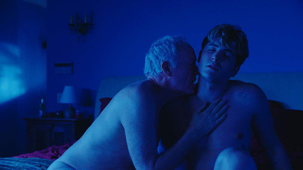 Reed Birney as Hank and Kieron Moore as Aaron in Elliot Tuttle's 'Blue Film'