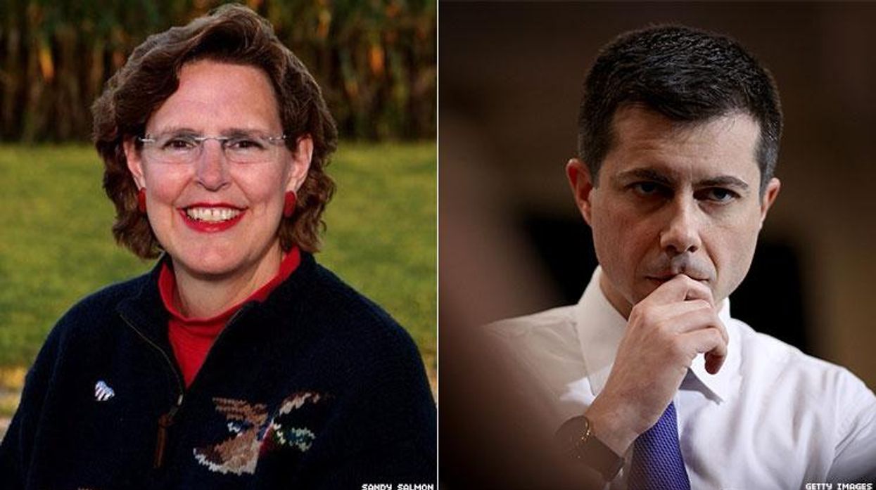 Rep. Sandy Salmon and Pete Buttigieg
