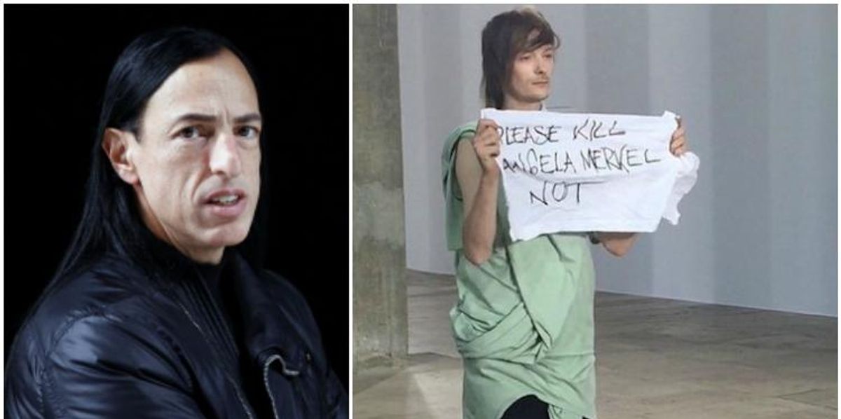 Rick Owens Model Pulls Political Stunt and Gets Punched