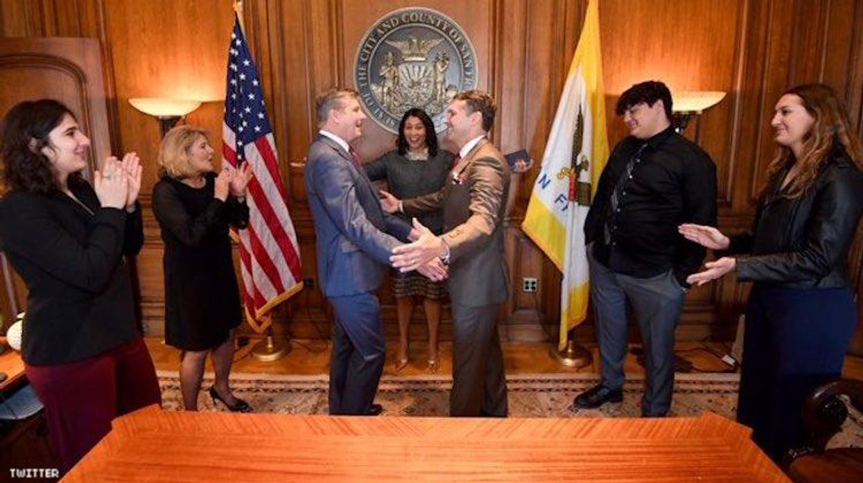 Rick Welts and his partner getting married.