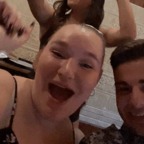 Ricky Cornish\u200b and his best friend Karsyn at LAVO Brunch at The Venetian Resort Las Vegas.