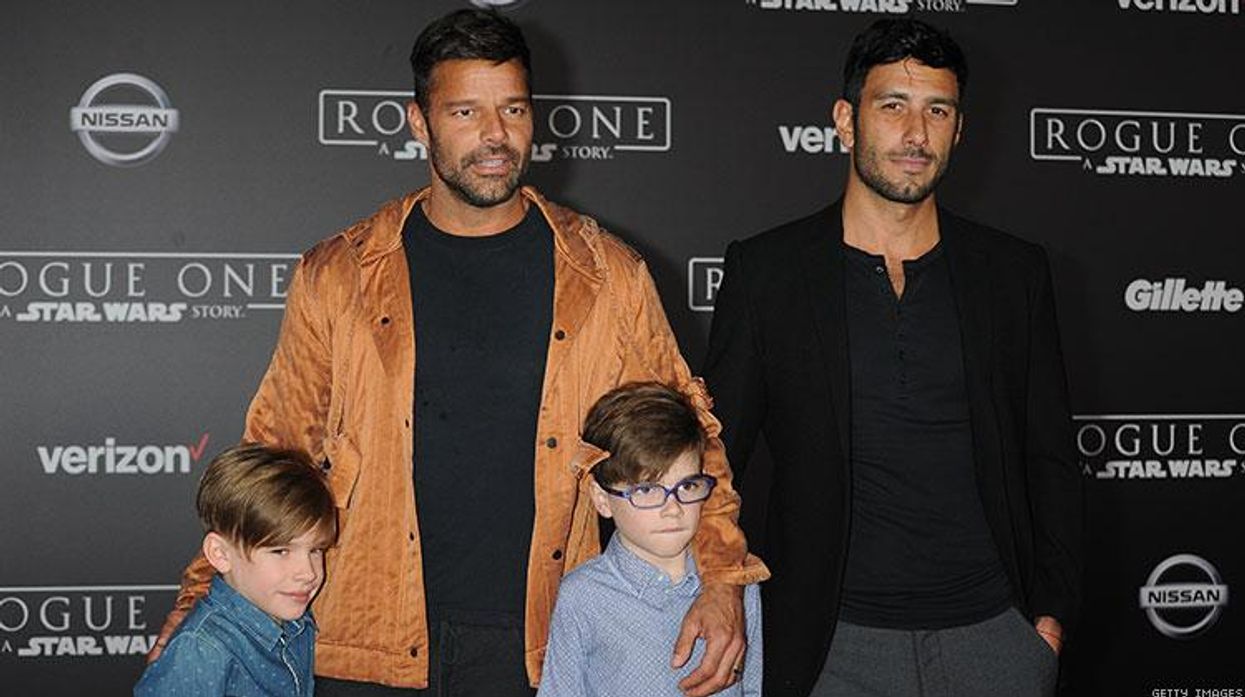 Ricky Martin and family